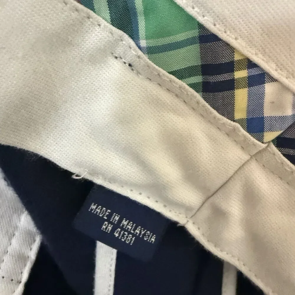 Polo Golf Ralph Lauren Men's Navy 100% Linen Pants Size 36L Long Tall
